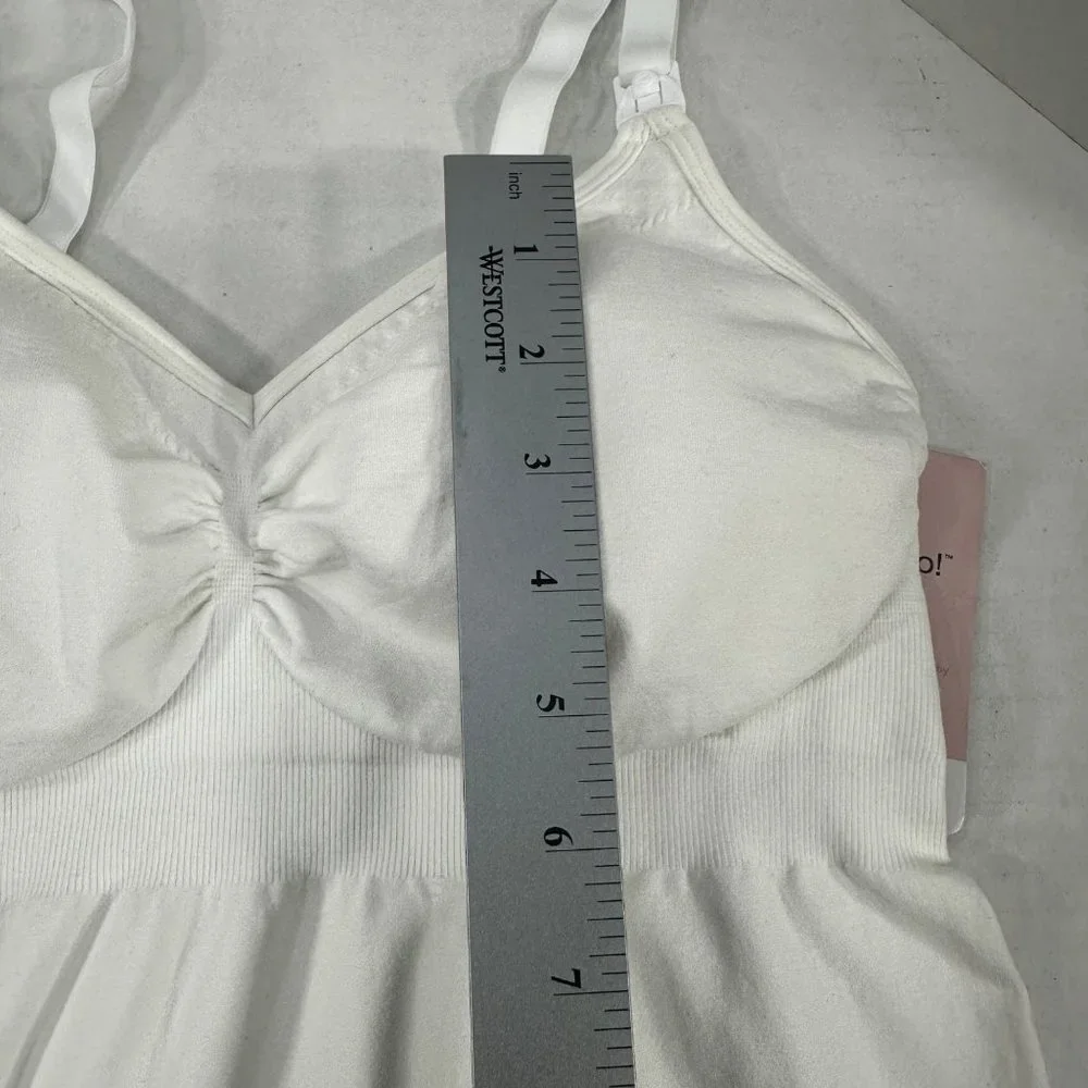 Bravado Basics Women's Size Large Slimming Maternity And Nursing Cami White New - Picture 11 of 14